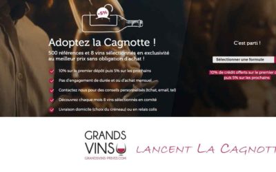 CP – Grands Vins Privés lance « La Cagnotte »